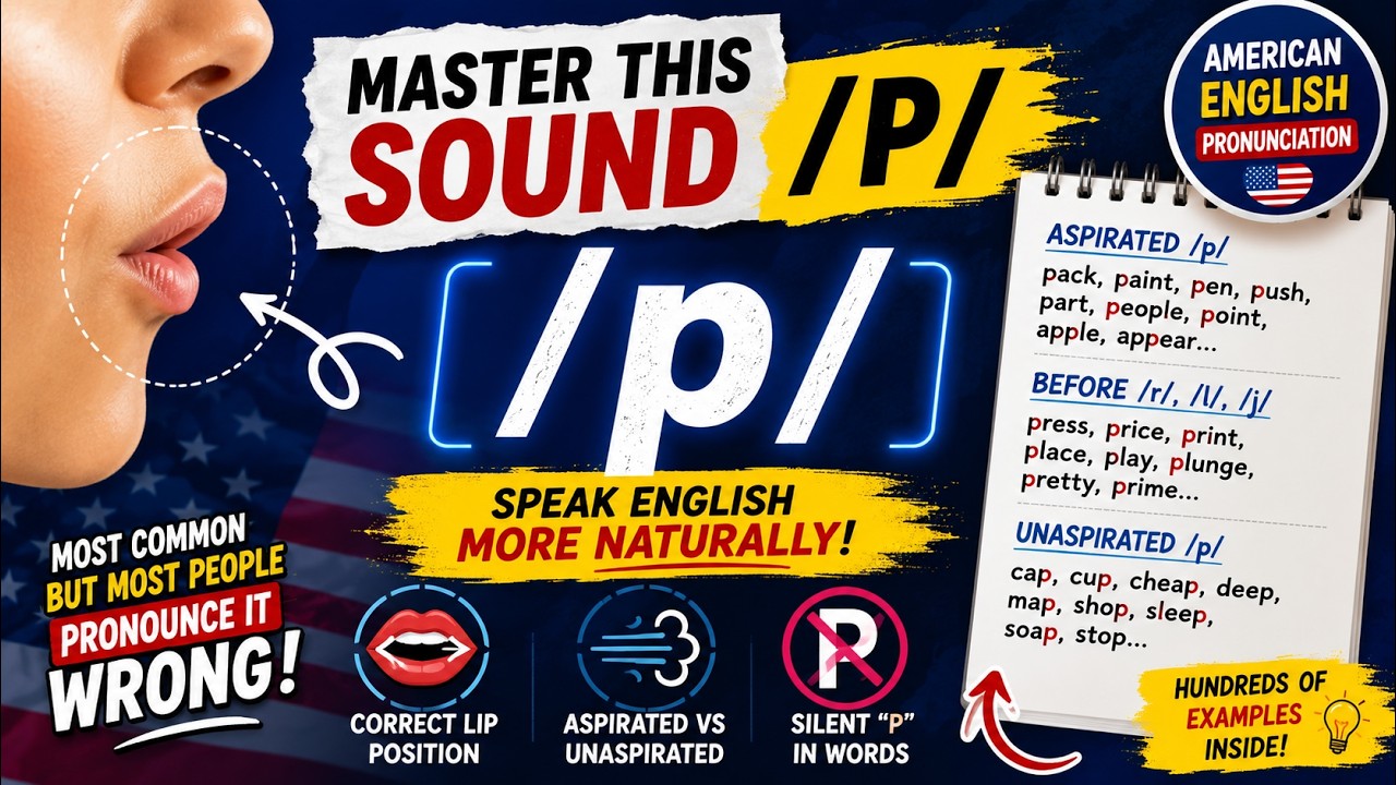 American English Pronunciation | Master the /P/ Sound (Voiceless
