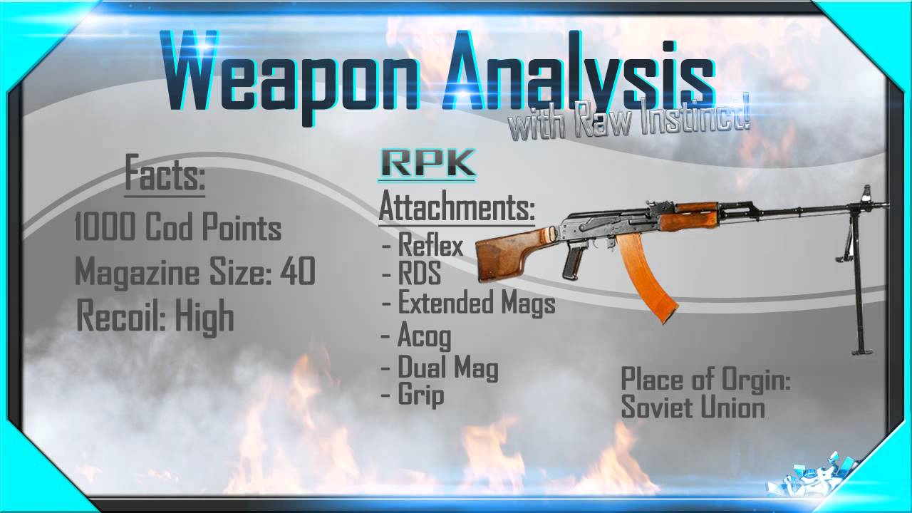 Call of Duty Black Ops Weapon Analysis LMG (Breakdown) YouTube