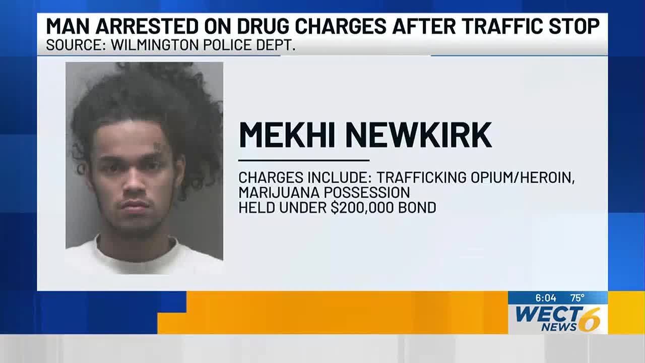 Wilmington man facing drug charges after traffic stop - YouTube