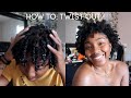 Twist Out On Short Natural Hair