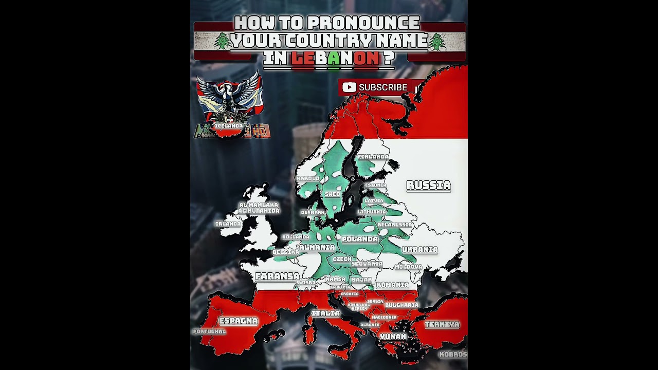 How to pronounce your country name in Lebanon? #trending #mapper #mapping #enfemapping #europe