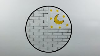 رسم فانوس | رسم رمضان | رسم هلال رمضان | رسم رمضان 2023 | رسومات للتلوين للمبتدئين | رسم منظر طبيعي