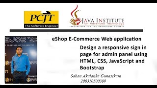 Design a responsive sign in page for admin panel using HTML, CSS, JavaScript and Bootstrap