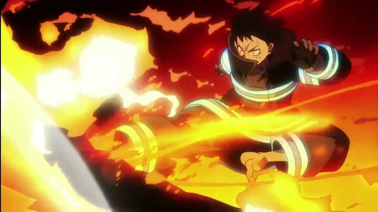 Enen no Shouboutai - Fire Force shinra vs sho parte-1 #shonen