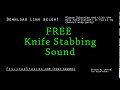 Knife Stabbing Free Sound Effect Various Versions Knife Stabbing Free Sound Effect Various Versions