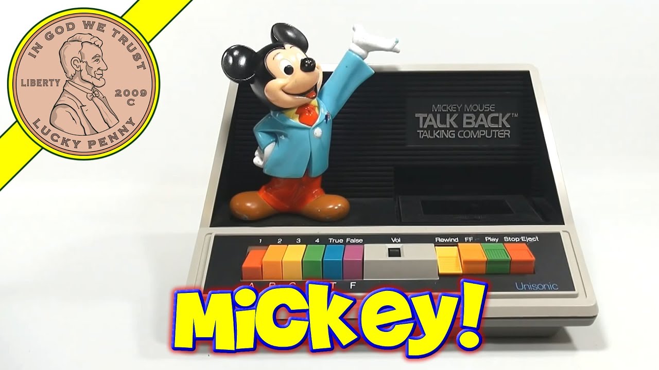 Mickey Mouse Talk Back Talking Computer, 1981 Walt Disney - Part 2