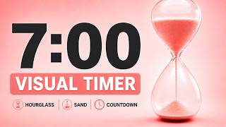 7 Minute Visual Timer | Hourglass Sand Countdown