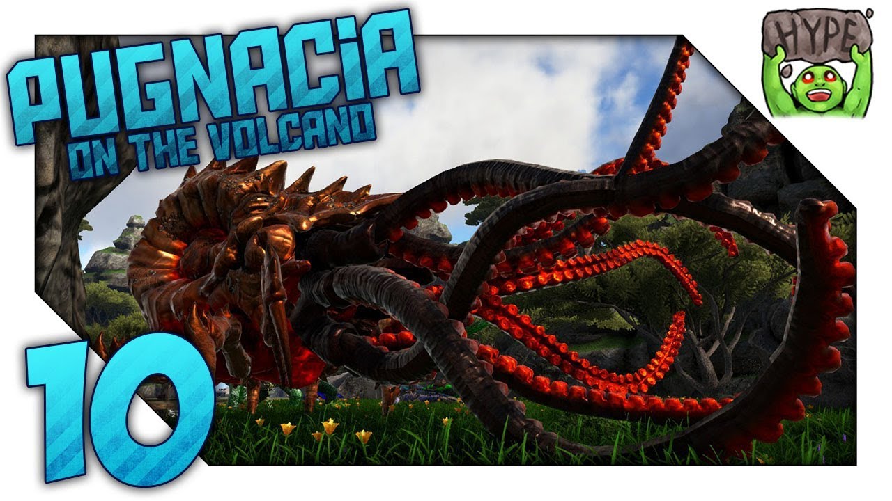 THE KRAKEN LIVES! MODDED ARK PUGNACIA ON THE VOLCANO EP 10 YouTube