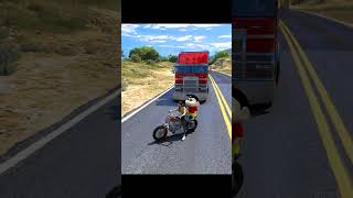 Shinchan Saw Pushpa Container On Road