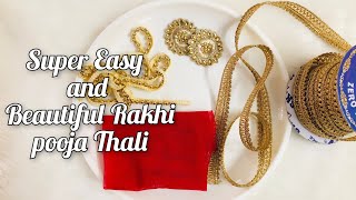 Very Easy Thali Decoration Idea | Raksha Bandhan Thali Decoration |DIY Rakhi Thali |Plate Decoration