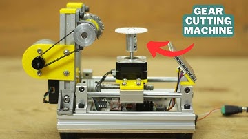 DIY Gear cutting machine using Arduino | Arduino project