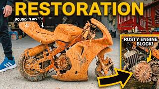 Abandoned Mini Bike Restoration Full Transformation#restoration #minibike #mechanical #vintage #diy