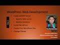 Install XAMPP, Apache Server, MySQL DB, Install WordPress, Create First WordPress Website