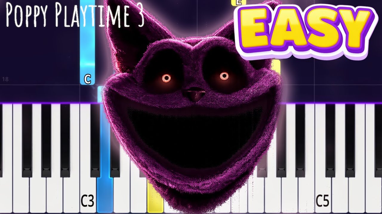 Poppy Playtime 3 – Where Dreams Come To Die | Easy Piano Tutorial for Beginners