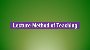 Lecture Method of Teaching || Methods of Teaching || tsin-eng