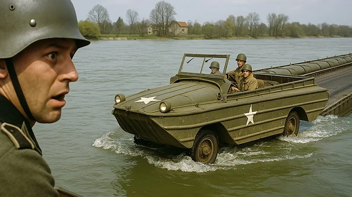 German Defenders Never Knew Americans Had Amphibious DUKW ‘Duck’ Trucks To Cross The Rhine 🦆🚛