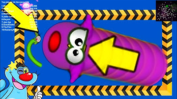 Worms zone.io OGGY and Jack Play Saamp Wala game snake eat food