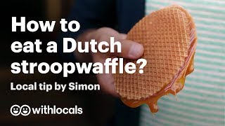 🇳🇱 Amsterdam Travel tip: How to eat Amsterdam waffles as the locals 😋  things to eat in Amsterdam screenshot 3