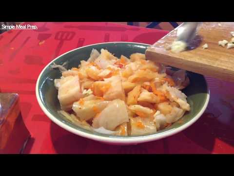 Sauerkraut salad with carrots