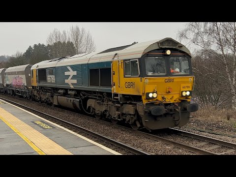 66789 GNRF pass through chesterfield railway station 