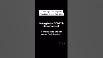 Triple Option Offense Practice Goal for LIFE
