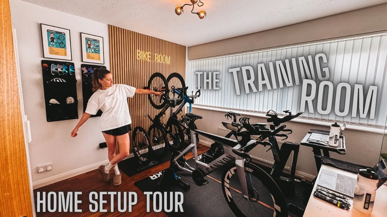 Home Training Setup Tour - What It Takes to Train Like a Pro Triathlete ...