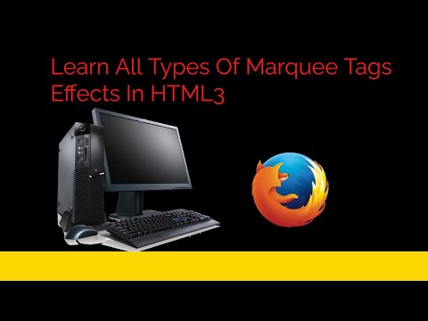 Learn All Types Of Marquee Tags Effects In HTML3