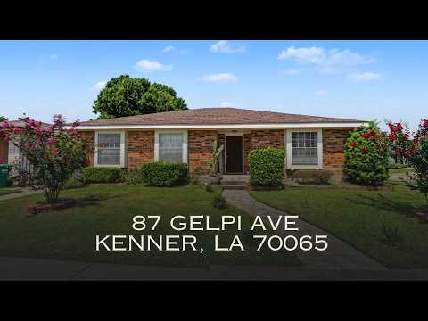87 Gelpi Ave, Kenner, LA home video tour