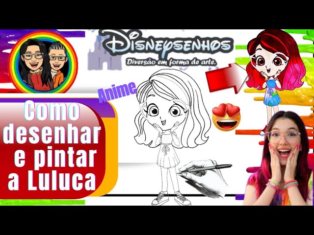 ArteKawaii Aprenda a desenhar e pintar a #Luluca r