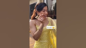 Rashmika Mandanna🥰 Srivalli (The Couple Song) Allu Arjun #shorts #shortsfeed #pushpa2