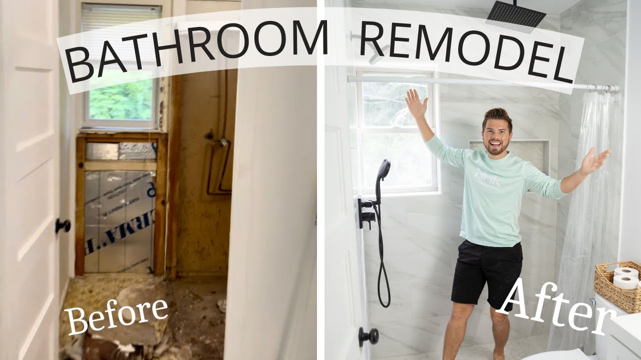 COMPLETE Bathroom Remodel | EPIC Transformation! 😳 - YouTube