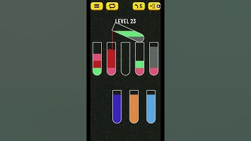 Water Sort Puzzle level 23 Walk-through Solutions | ENJOY PUZZLES
