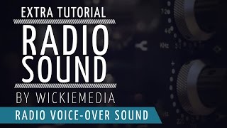 Как создать закадровый звук типа «Радио»...