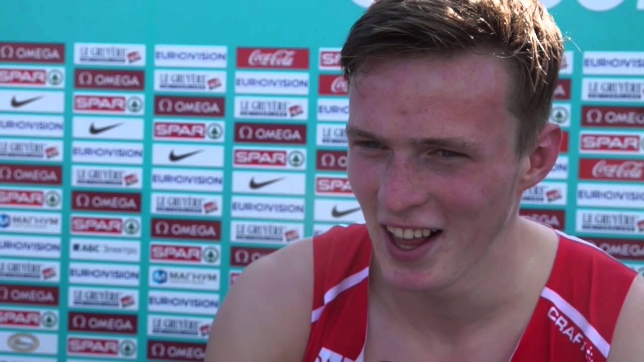 Karsten Warholm NOR after winning 400m heat B EATC ...