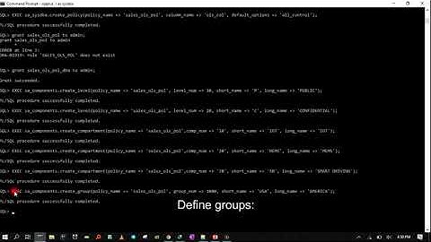 Oracle label based security