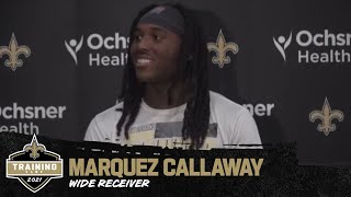 Marquez Callaway on Saints WRs, Waffle Theft | Saints Training Camp 2021