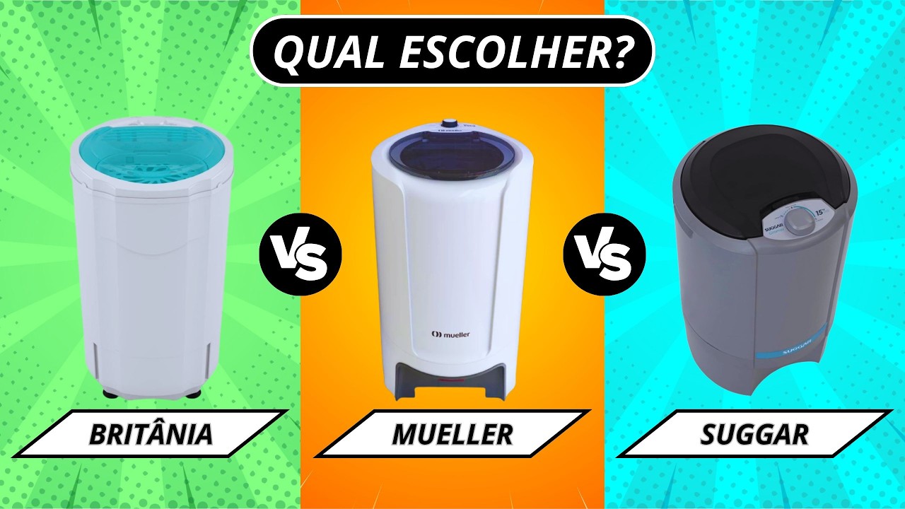Qual Centrífuga de Roupas Comprar?  Britânia, Mueller ou Suggar? [COMPARATIVO]
