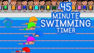 45 Minute Swimming Timer - Kids Visual Timer