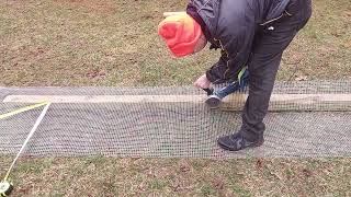 DIY idea:  how to cut hardware cloth for  my coop run.