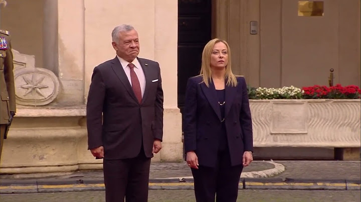 Il Presidente  Giorgia Meloni incontra il Re Abdullah II di Giordania