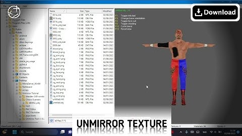 How to Unmirror WWE PAC Model Textures For PSP