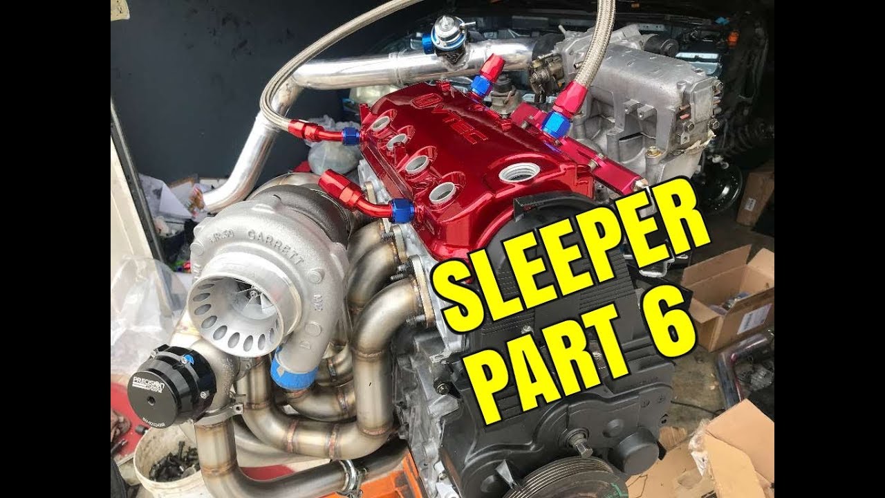 Turbo Sleeper 94 Honda Accord [part 6] Completed Motor gets put in