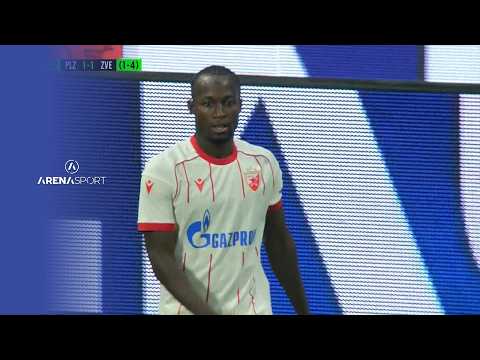Viktoria Plzeň - Crvena zvezda — 54' Red Card Osman Bukari