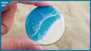 Ocean Wave Resin Popsocket 🌊 Resin art tutorial