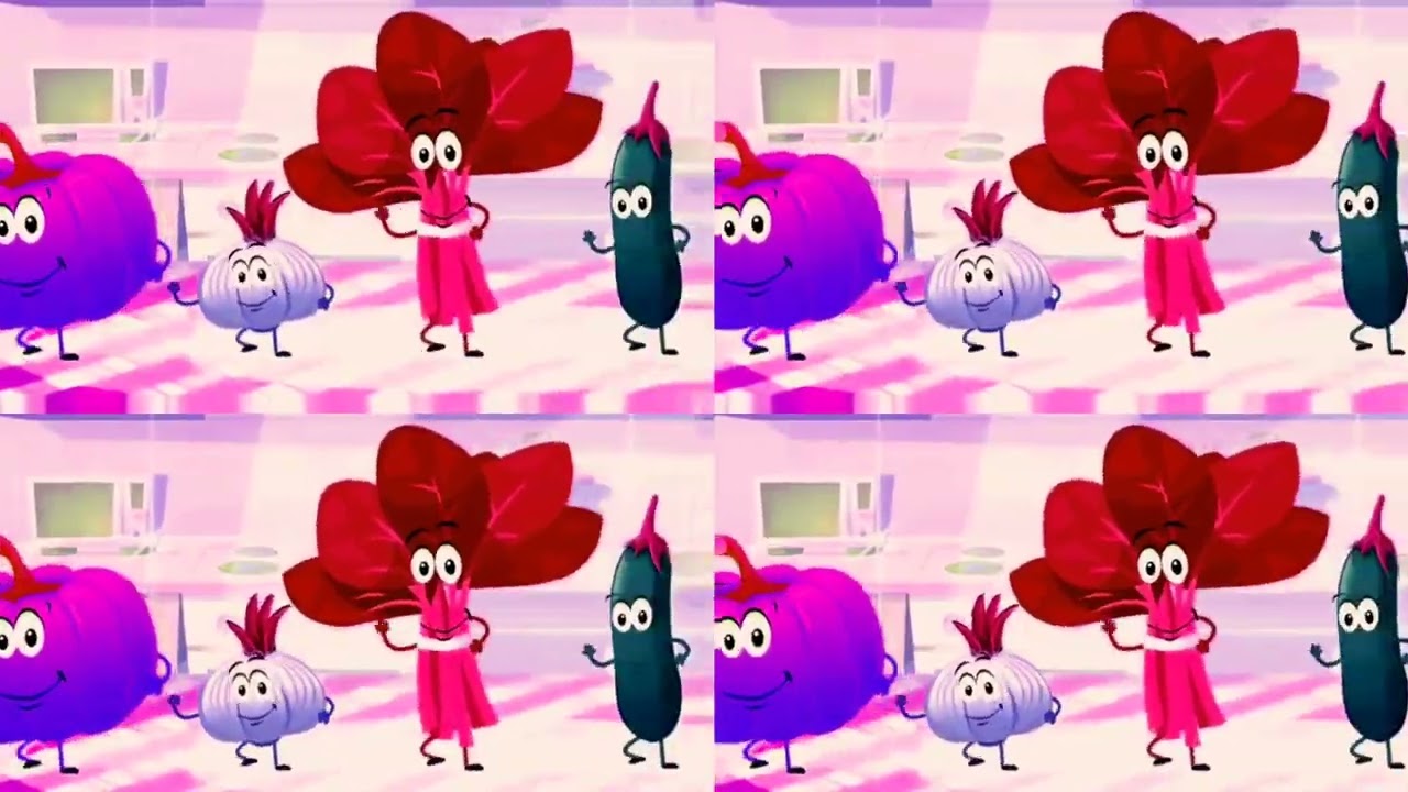 The Vagetables are Dancing Arabic Songs | Sponsored by Klasky csupo
