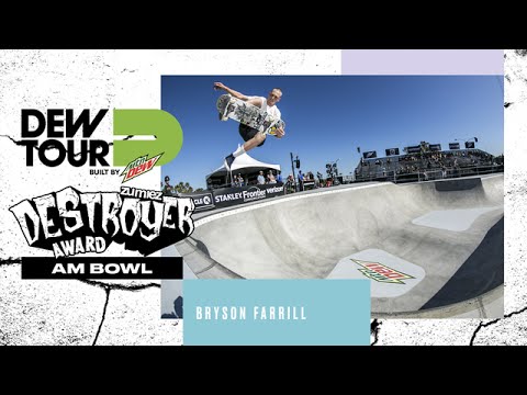Bryson Farrill Am Bowl Zumiez Destroyer Award Dew Tour Long Beach 2017