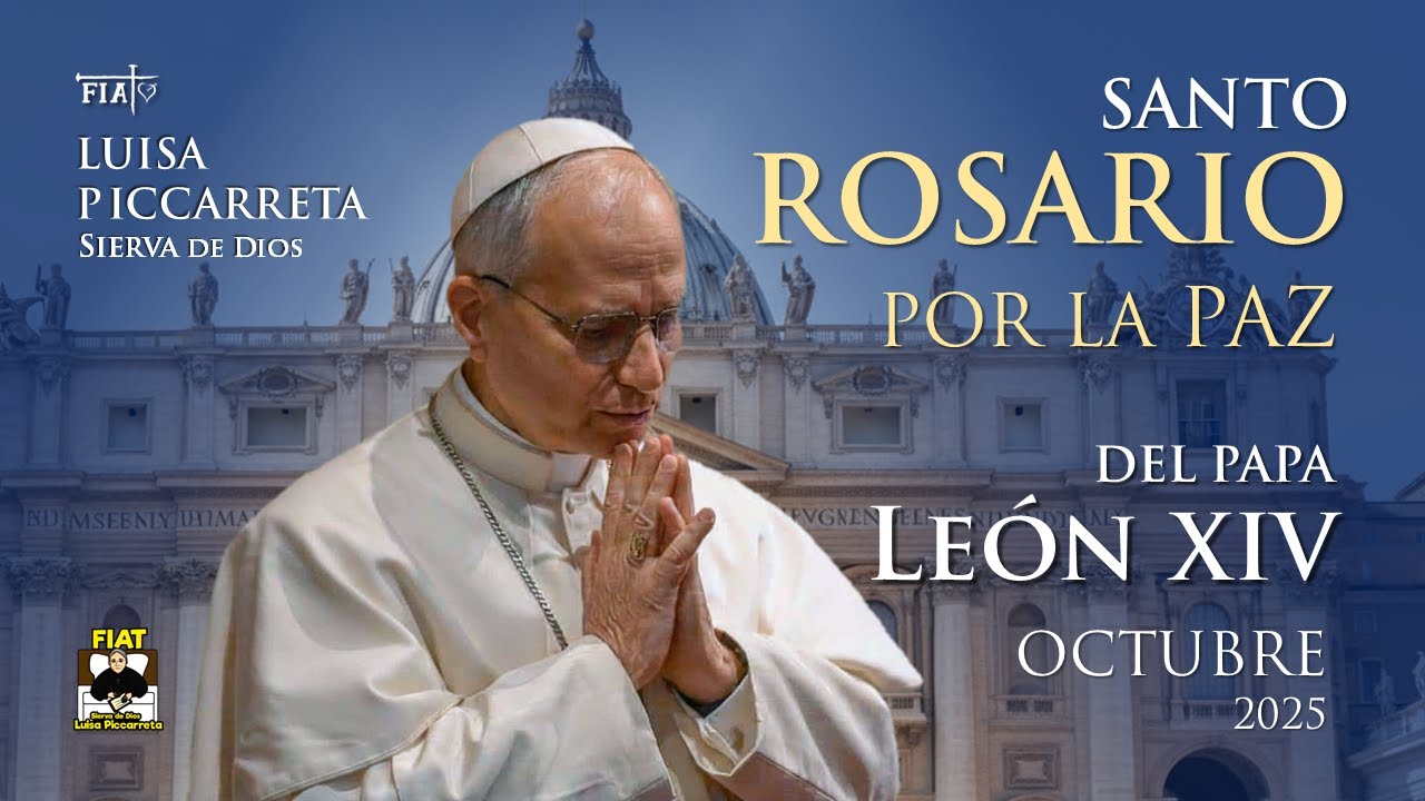 Santo Rosario por la Paz I PAPA LEON XIV I Desde el Vaticano I Octubre ...