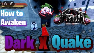 How To AWAKEN\/GET DARK X QUAKE FRUIT + Codes in Fruit Battlegrounds