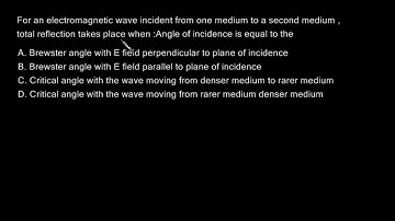 #16 EMT GATE #14 EM Waves Previous Problems