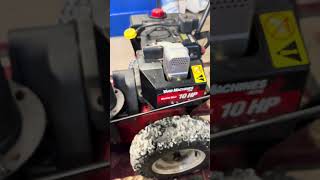 Snowblower backfire exhaust
